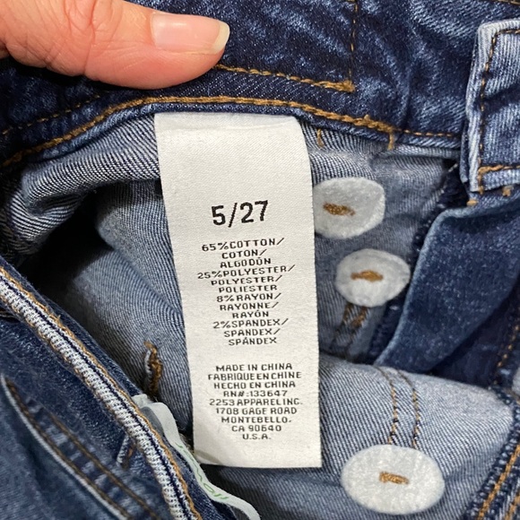 Stylish Dark Blue Flare Jeans - Picture 4 of 6